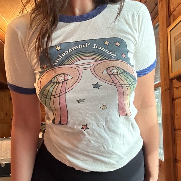 Stone Immaculate Rainbow Glasses Tee size XS - Picture 2 of 2